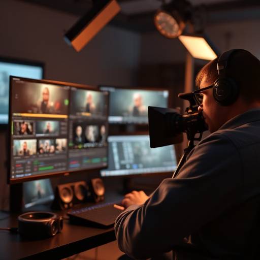 A skilled video editor working on a project in a professional editing suite.