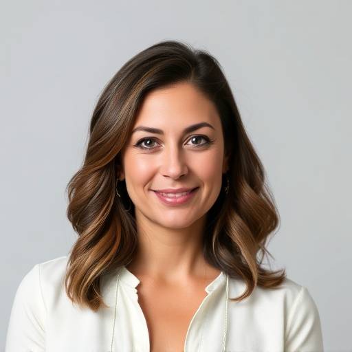 Professional headshot of Amelia Hayes, Co-founder and Creative Director of Aurora Visuals.