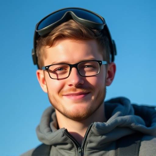 Professional headshot of Noah Wilson, Drone Pilot at Aurora Visuals.