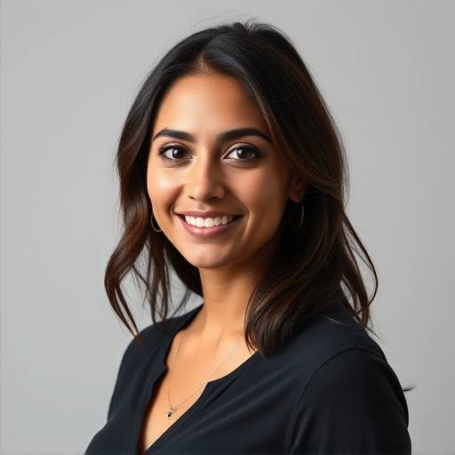 Professional headshot of Olivia Rodriguez, Motion Graphics Designer at Aurora Visuals.